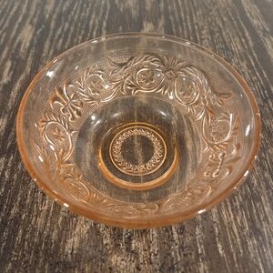 Vintage Amber Glass Bowl